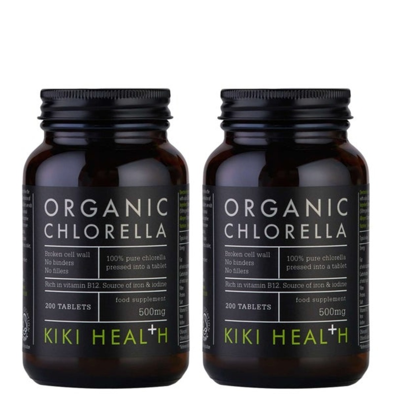 KIKI Health Organic Chlorella Tablets 2 x 200