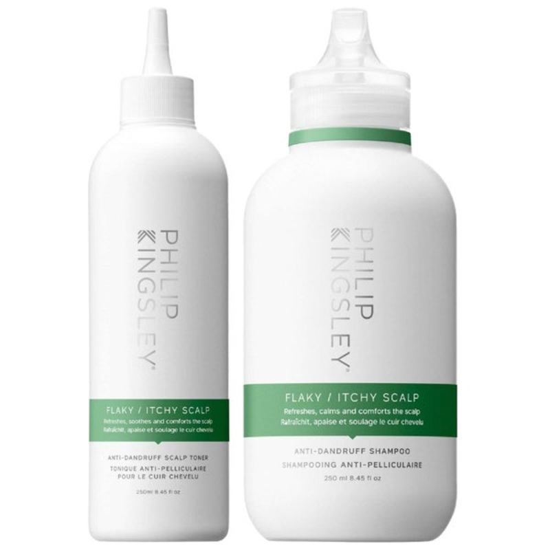 Philip Kingsley Bundles Duo: Flaky/Itchy Scalp Toner 250ml & Anti-Dandruff 250ml