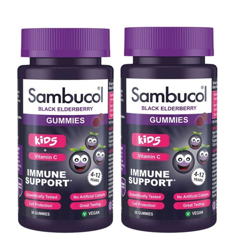 Sambucol Black Elderberry Kids Gummies 2 x 30
