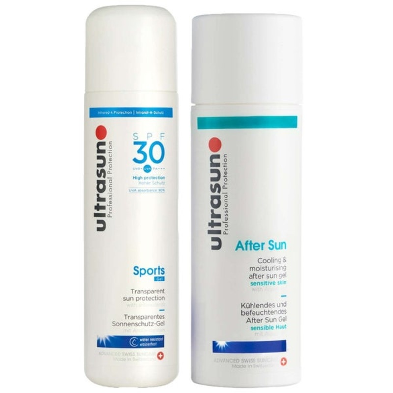 Ultrasun Bundles Duo: Sports Formula Gel SPF30 200ml & Aftersun Gel 150ml