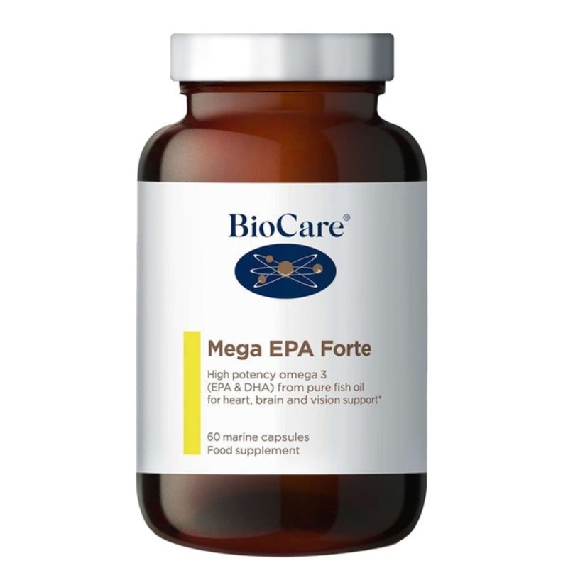 BioCare Fish Oil Supplements Mega Epa Forte Marine x 60 Capsules