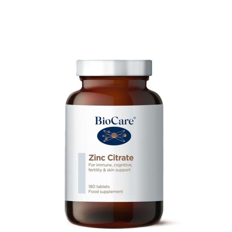 BioCare Minerals Supplements Zinc Citrate x 180 Tablets