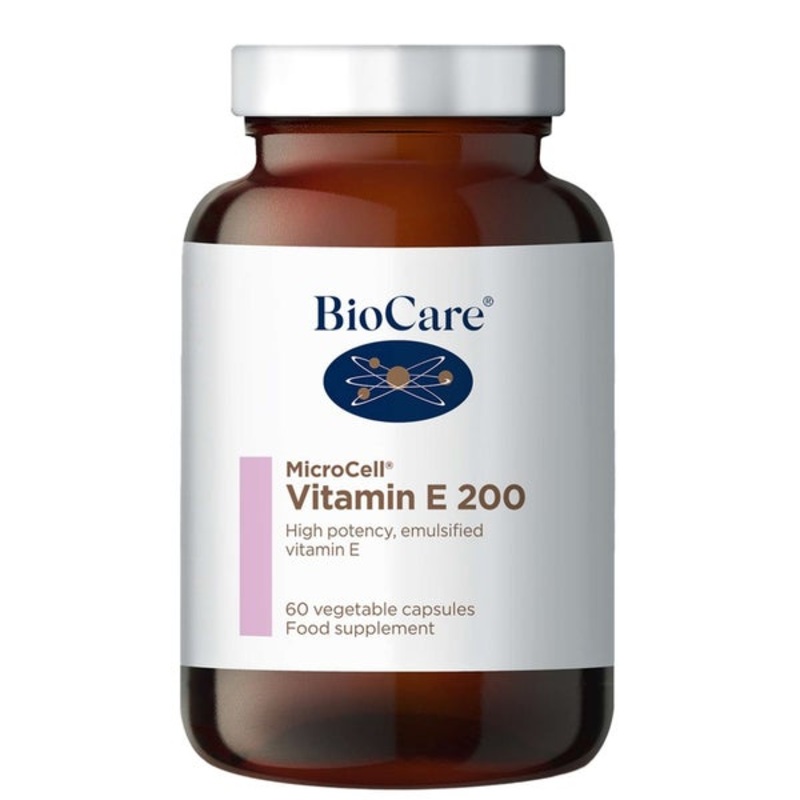 BioCare Vitamins & Supplements MicroCell Vitamin E 200iu x 60 Capsules