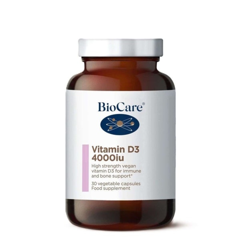 BioCare Vitamins & Supplements Vitamin D3 4000iu x 30 Capsules