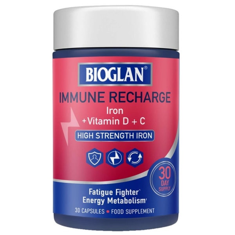Bioglan Immune Recharge  Fatigue Fighter Energy Metabolism x 30 Capsules