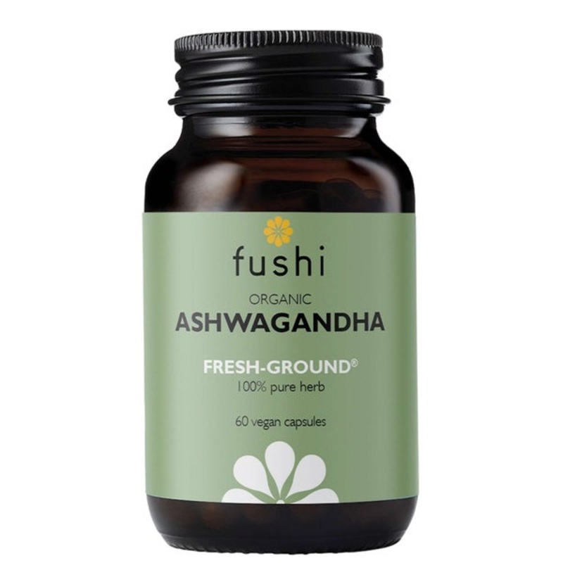 Fushi Single Herb Supplements Organic Ashwagandha x 60 Capsules