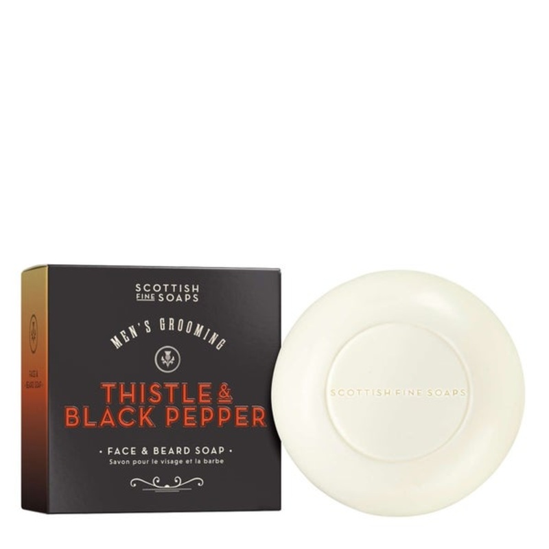 The Scottish Fine Soaps Company Thistle & Black Pepper Face & Beard Soap 100g