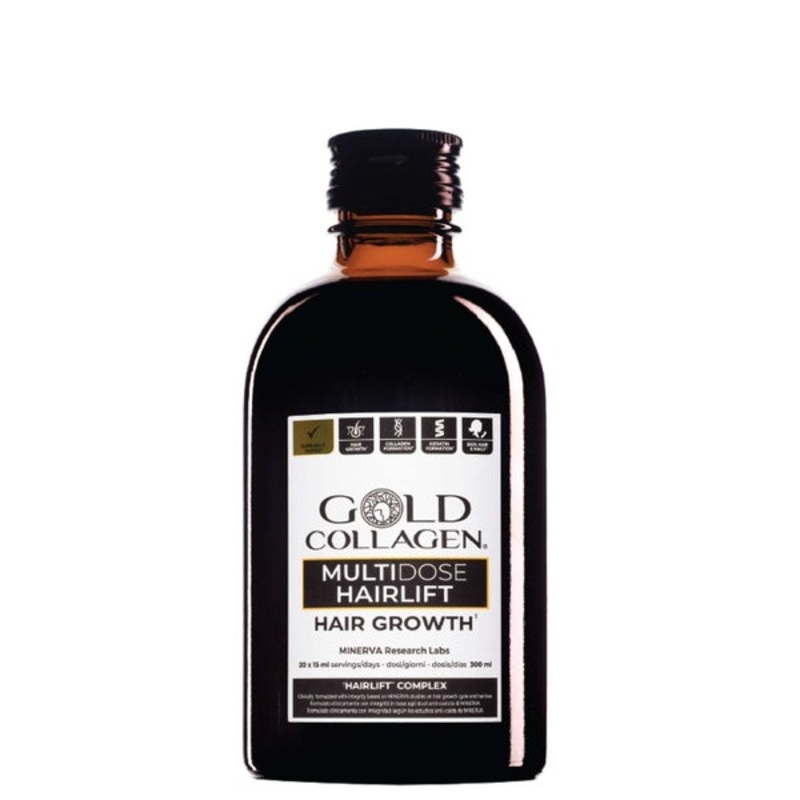 Gold Collagen Liquid Supplement Hair Growth Liquid Supplement 20 x 15ml