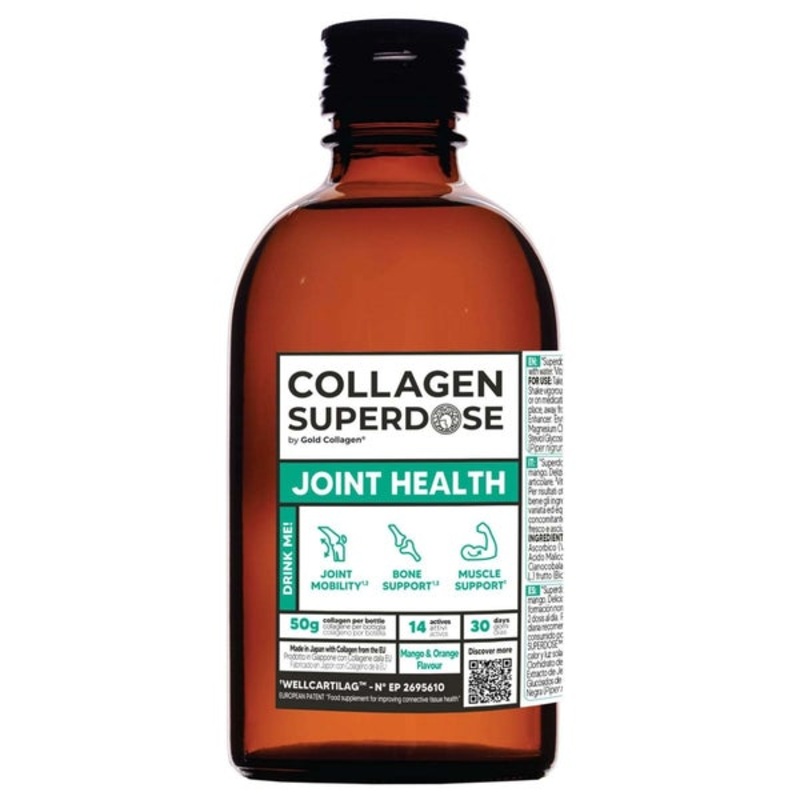 Gold Collagen Liquid Supplement Joint Health Collagen Superdose Joints, Muscles & Energy Liquid Supplement 300ml