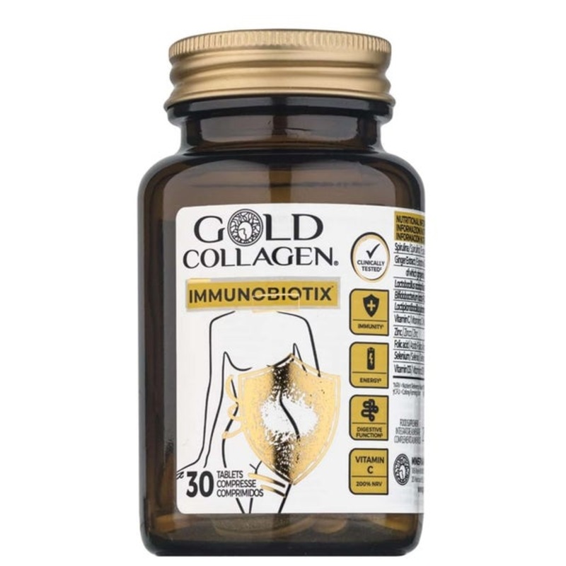 Gold Collagen Supplements Immunobiotix Tablets x 30