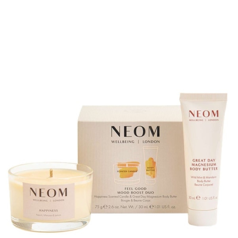 Neom Wellbeing London Scent To Make You Happy Feel Good Mood Boost Duo