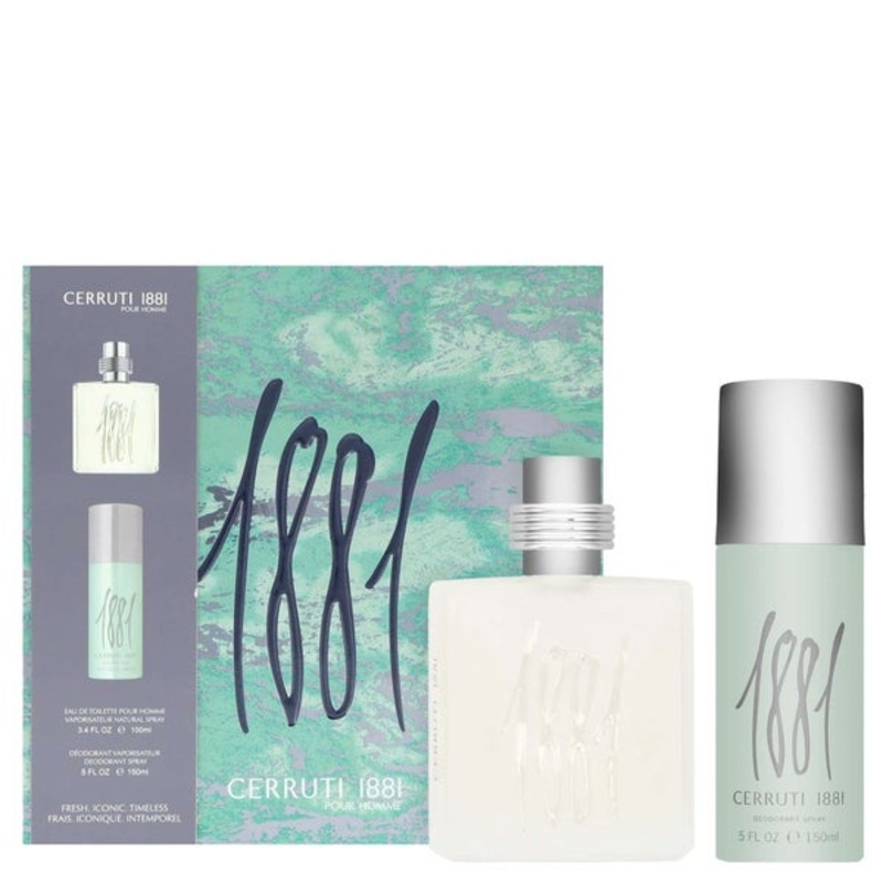 Cerruti 1881 Pour Homme Eau de Toilette Spray 100ml Gift Set