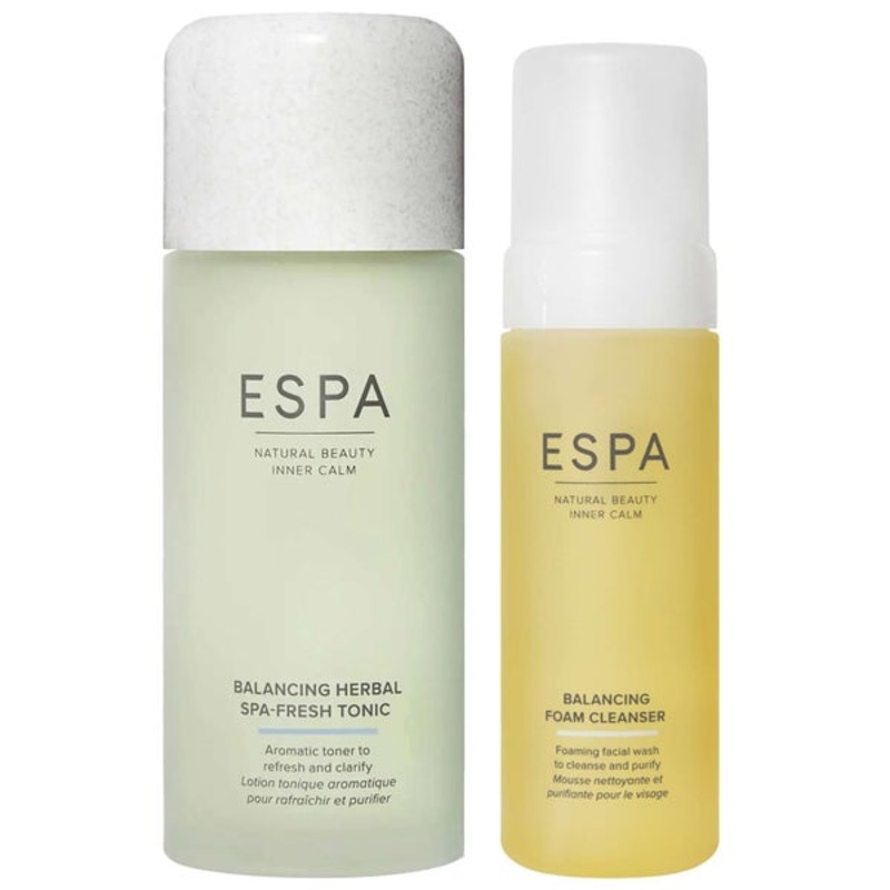 ESPA Bundles Duo: Balancing Herbal Spa-Fresh Tonic 200ml & Balancing Foam Cleanser 150ml