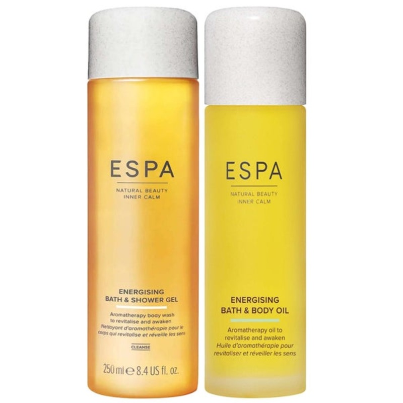 ESPA Bundles Duo: Energising Bath & Shower Gel 250ml & Bath & Body Oil 100ml