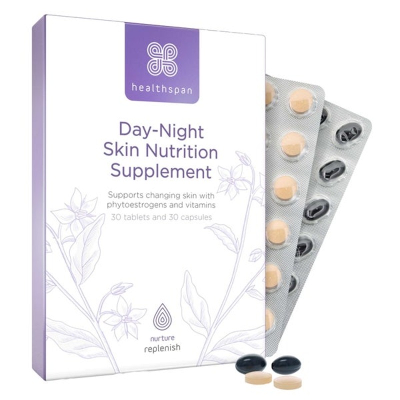 Healthspan Replenish DayNight Skin Nutrition Supplement x 30 Capsules & 30 Tablets