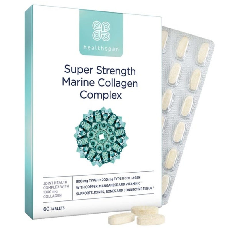 Healthspan Super Strength Marine Collagen Complex Tablets x 60