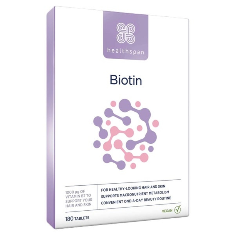 Healthspan Vitamins & Supplements Biotin 1000 g Tablets x 180
