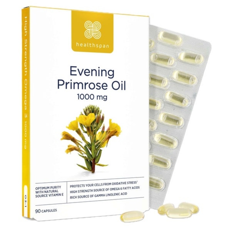 Healthspan Vitamins & Supplements Evening Primrose Oil 1000mg Capsules x 90