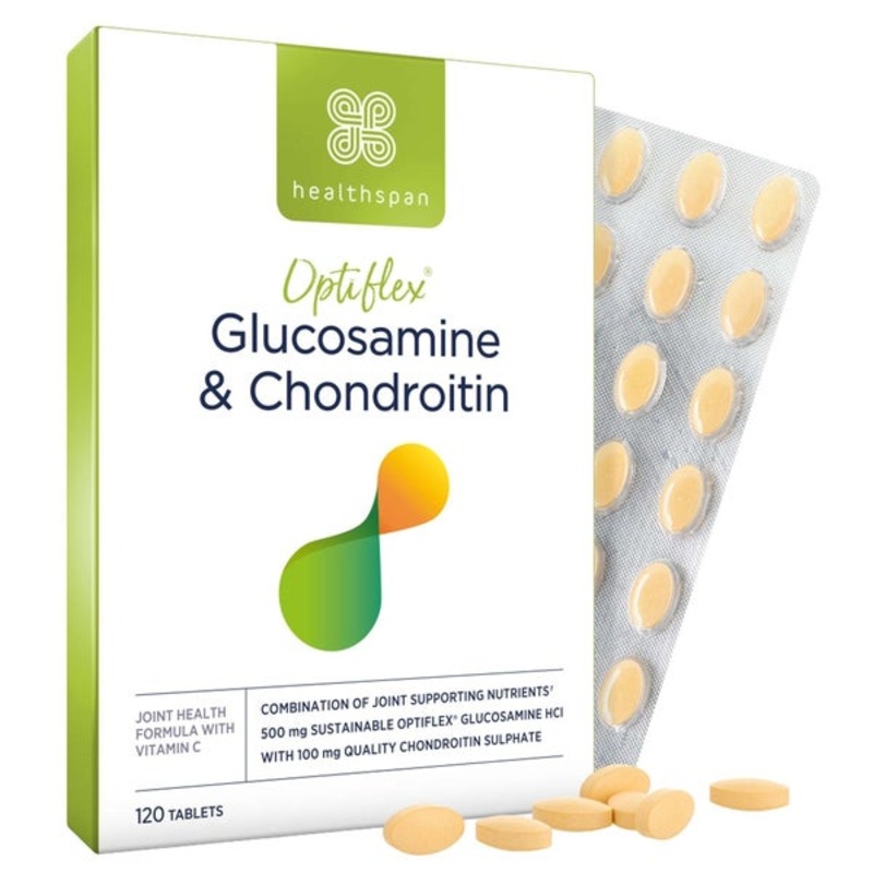 Healthspan Vitamins & Supplements Optiflex Glucosamine 500mg & Chondroitin 100mg Tablets x 120