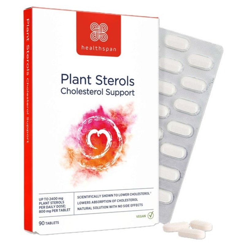 Healthspan Vitamins & Supplements Plant Sterols Cholesterol Support Tablets x 90