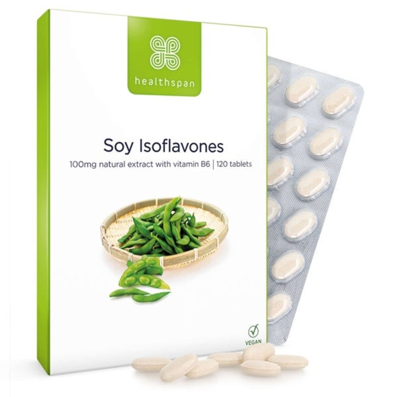 Healthspan Vitamins & Supplements Soy Isoflavones Tablets x 120