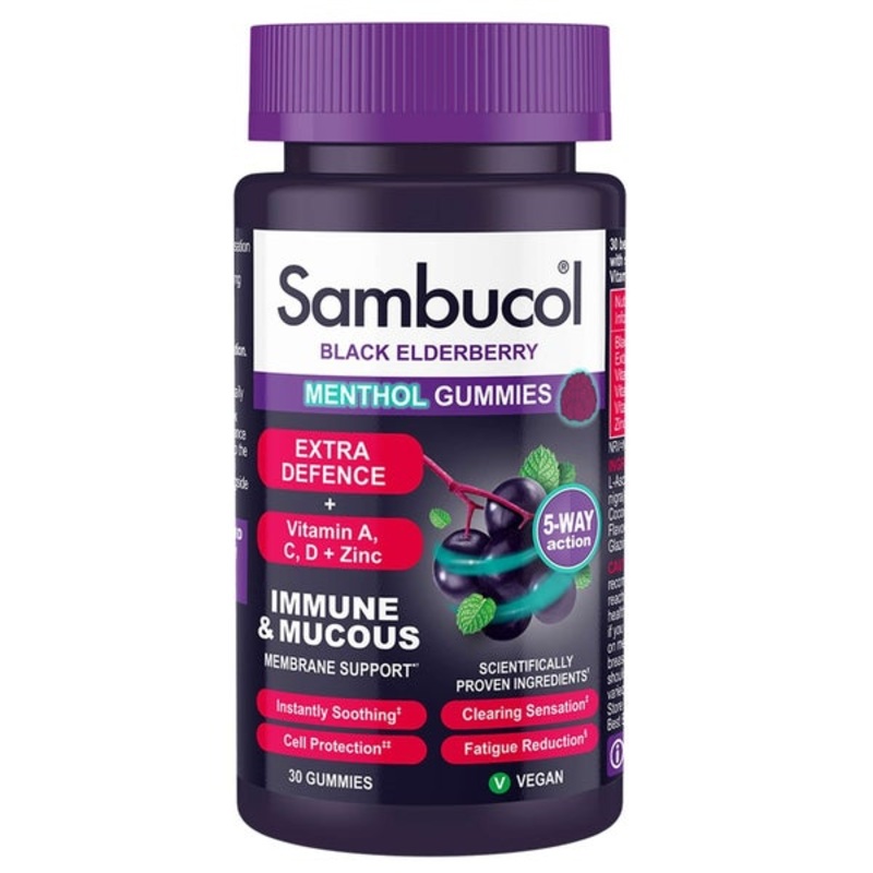 Sambucol Extra Defence Menthol Gummies x 30