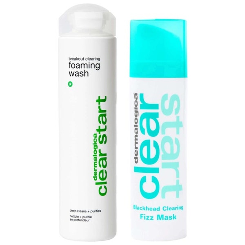 Dermalogica Duo: Dermalogica Clear Start Breakout Clearing Foaming Wash 295ml & Blackhead Clearing Fizz Mask 50ml
