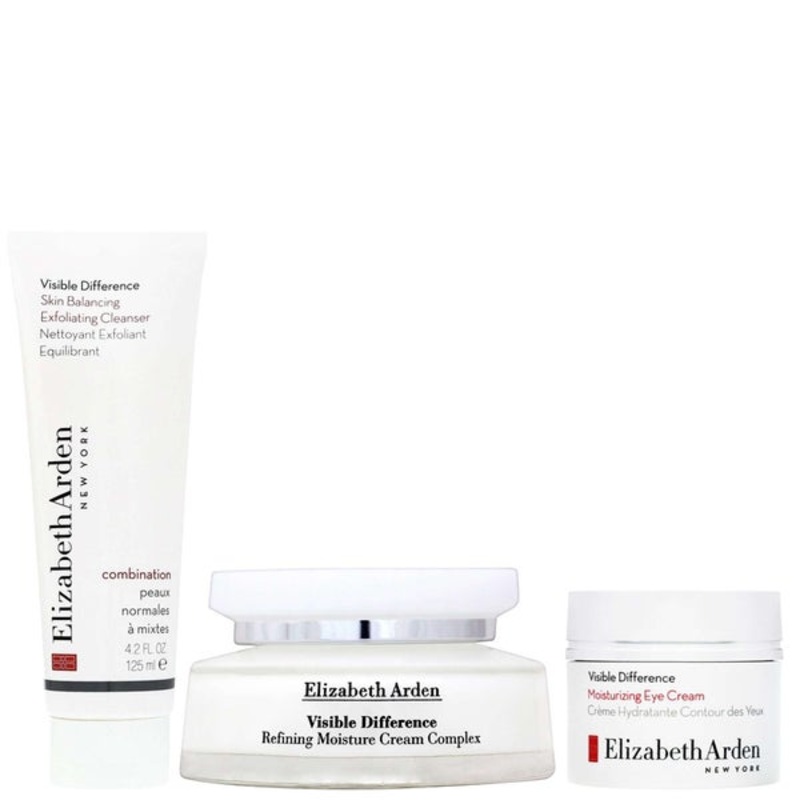 Elizabeth Arden Bundles Trio: Visible Difference Exfoliating Cleanser 125ml, Cream Complex 75ml & Eye Cream 15ml