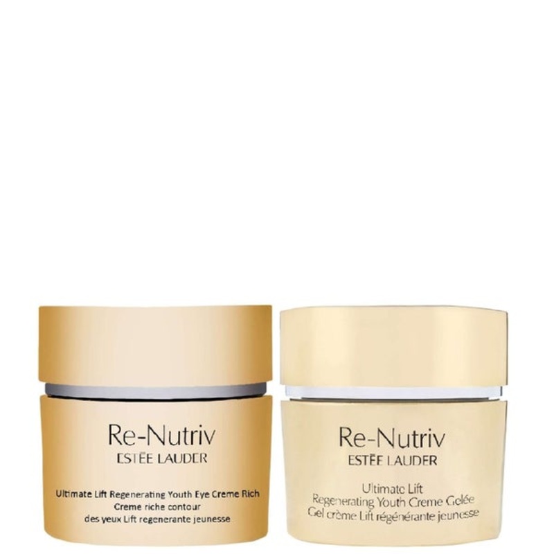 Este Lauder Bundles Duo: Re-Nutriv Ultimate Lift Regenerating Youth Eye Creme Rich 15ml & Creme Gelee 50ml
