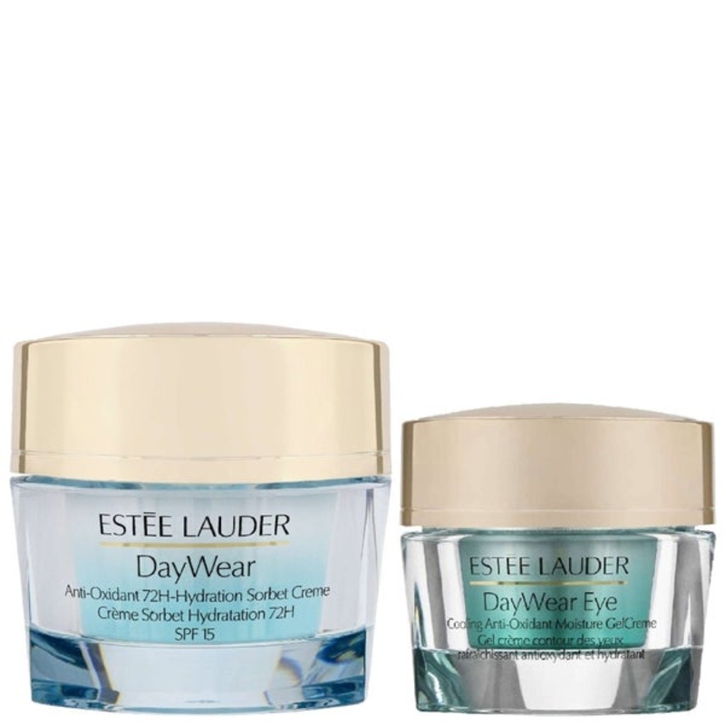 Este Lauder Duo: DayWear Anti-Oxidant 72H Hydration Sorbet Creme SPF15 50ml & Eye Cooling Moisture Gel Creme 15ml
