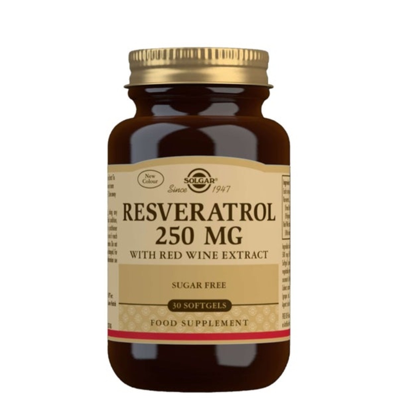 Solgar Antioxidants Resveratrol 250mg Softgels x 30