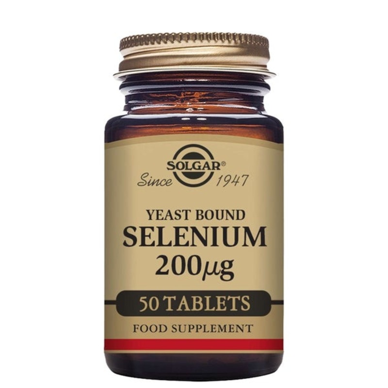 Solgar Minerals Yeast Bound Selenium 200g Tablets x 50