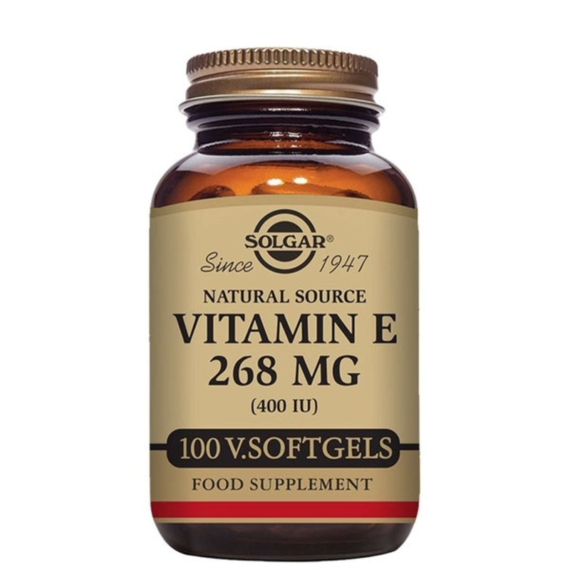 Solgar Vitamins Natural Source Vitamin E 268mg (400 IU) Softgels x 100