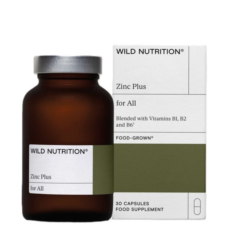Wild Nutrition  Supplements Food-Grown Zinc Plus Capsules x 30
