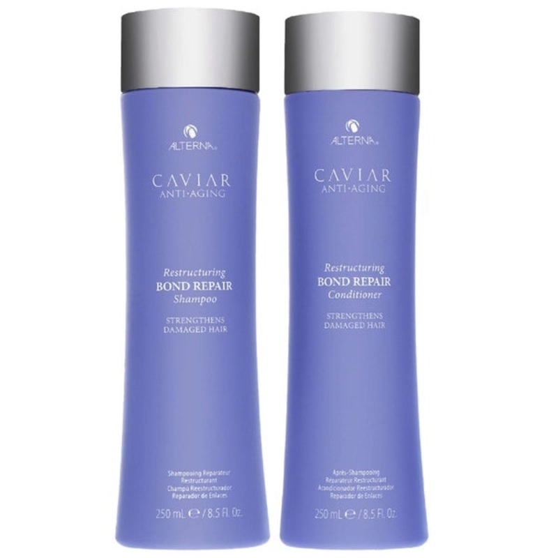 Alterna Duo: Caviar Anti-Aging Restructuring Bond Repair Shampoo 250ml & Restructuring Bond Repair Conditioner 250ml