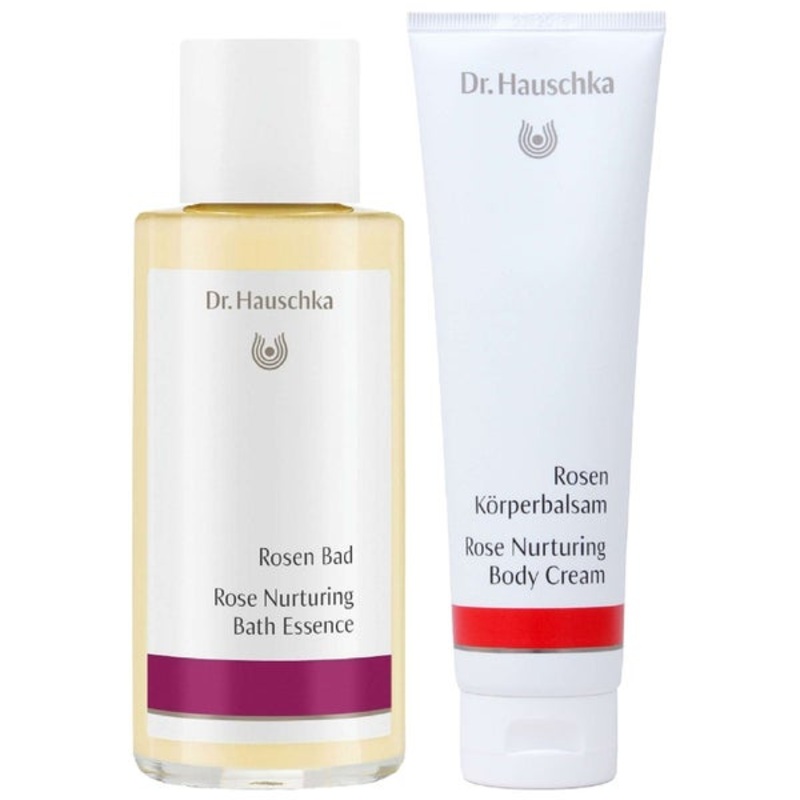 Dr. Hauschka Bundles Duo: Rose Nurturing Bath Essence 100ml & Rose Nurturing Body Cream 145ml