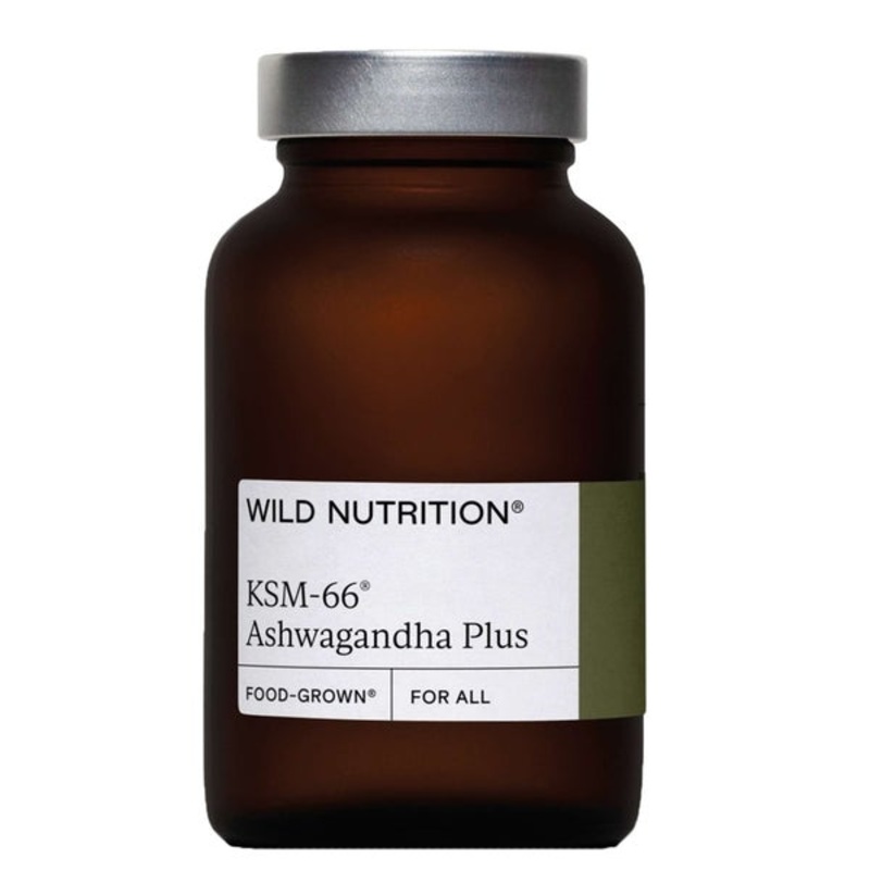 Wild Nutrition  Supplements Food-Grown KSM-66 Ashwagandha Plus Capsules x 60
