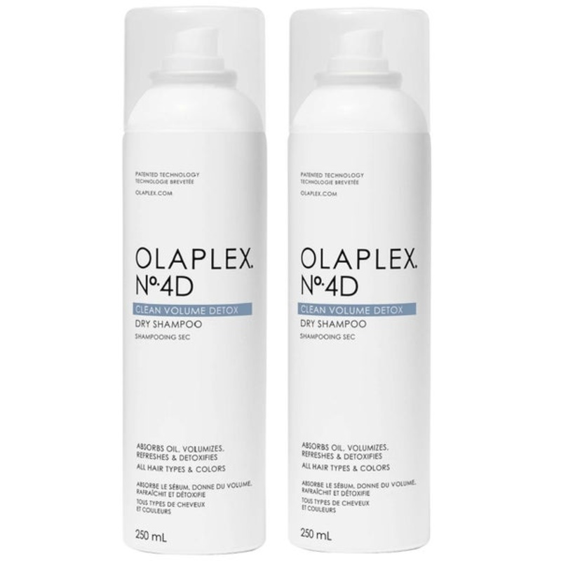 Olaplex Bundles Duo: Shampoo No.4D Clean Volume Detox Dry Shampoo 250ml x 2