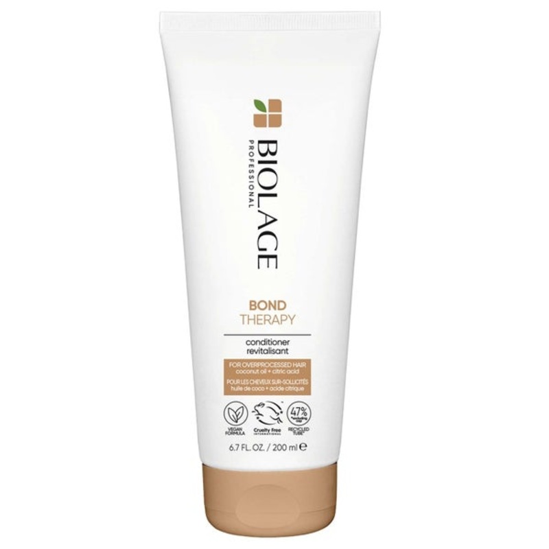 Biolage Bond Therapy Conditioner Infused with Citric Acid and Coconut Oil for Over-Processed Damaged Hair 200ml