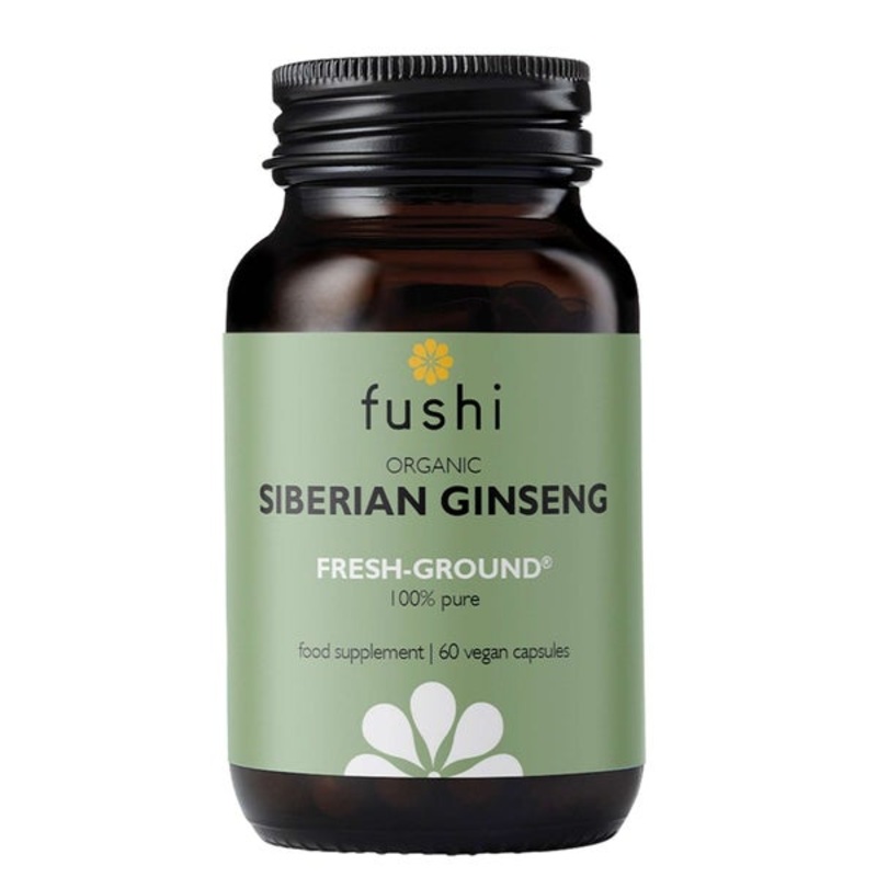 Fushi Single Herb Supplements Organic Siberian Ginseng x 60 Capsules