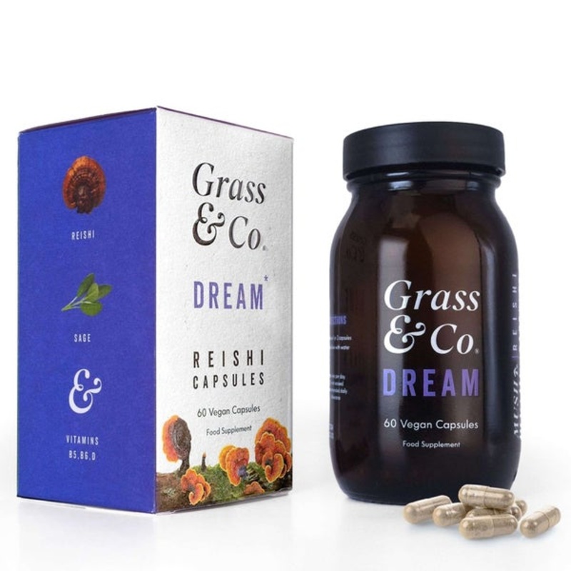 Grass & Co Mushrooms Capsules  Dream Reishi Mushrooms x 60 Capsules