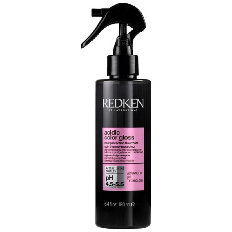 Redken Acidic Color Gloss Heat Protection Leave-In Treatment 230C Hair Shine Spray 190ml