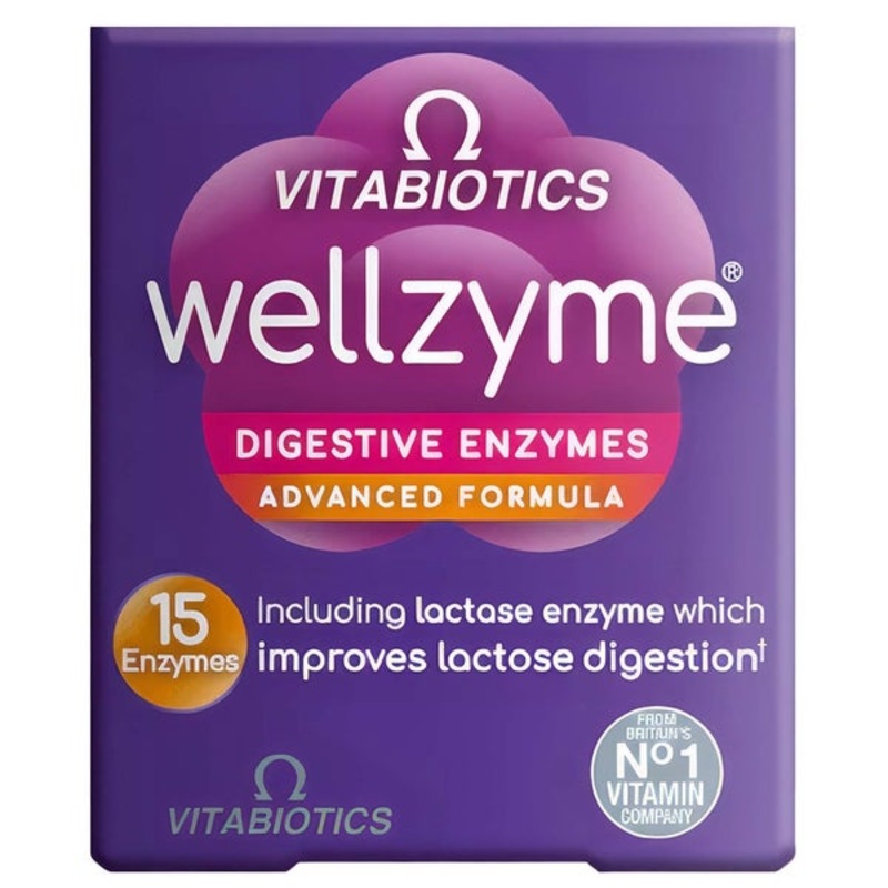 Vitabiotics Wellzyme Digestive Enzymes Advanced Formula Capsules x 60