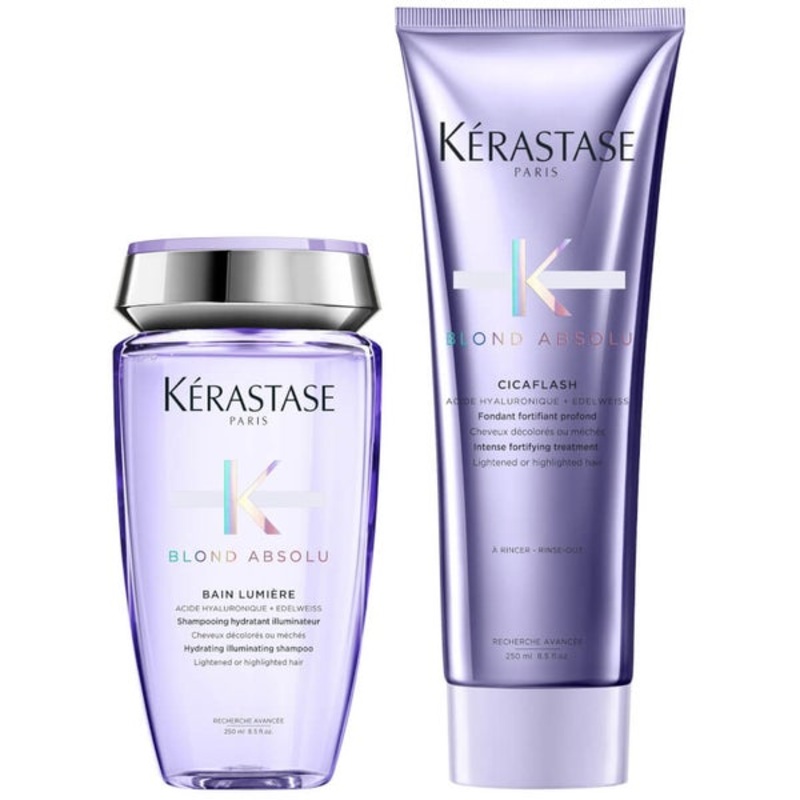 Krastase Blond Absolu Duo Set: Bain Lumire Shampoo 250ml & Cicaflash Conditioner 250m