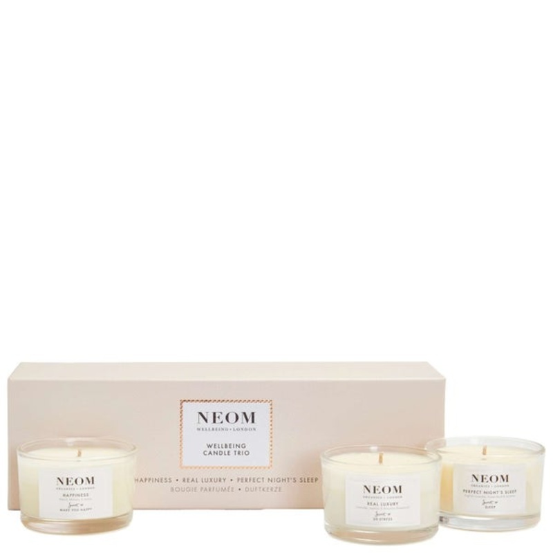 Neom Wellbeing London Gifting & Accessories Wellbeing Wishes Candle Trio Gift Set