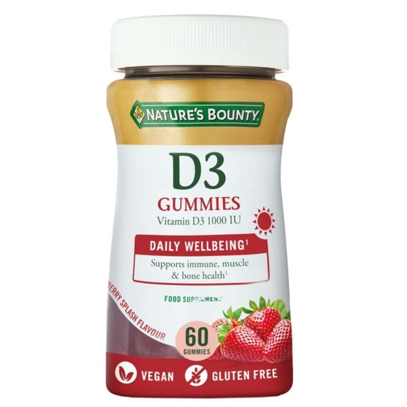 Nature’s Bounty Gummies Vitamin D3 Gummies x 60
