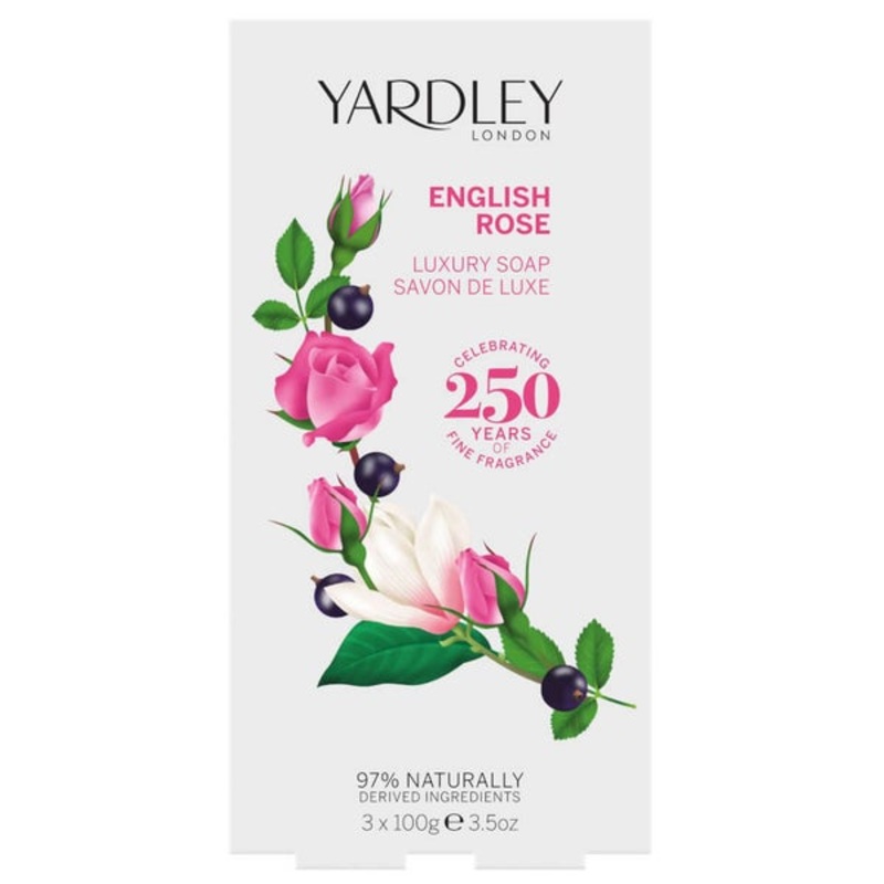 Yardley English Rose Soap 3 x 100g
