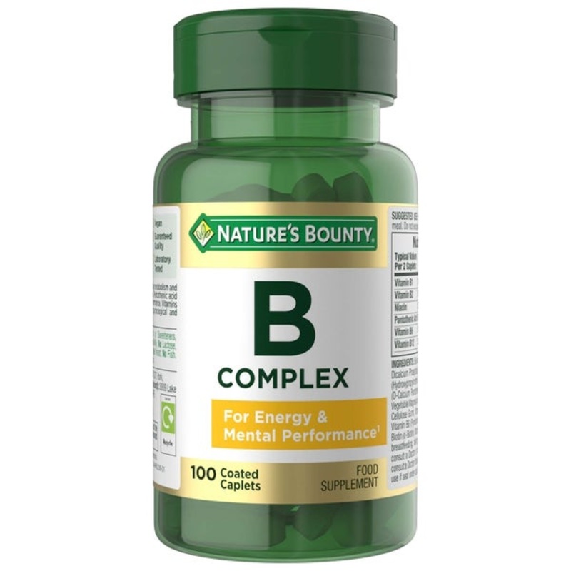 Nature’s Bounty Everyday Energy Complete B Vitamin Complex Coated Tablets x 100