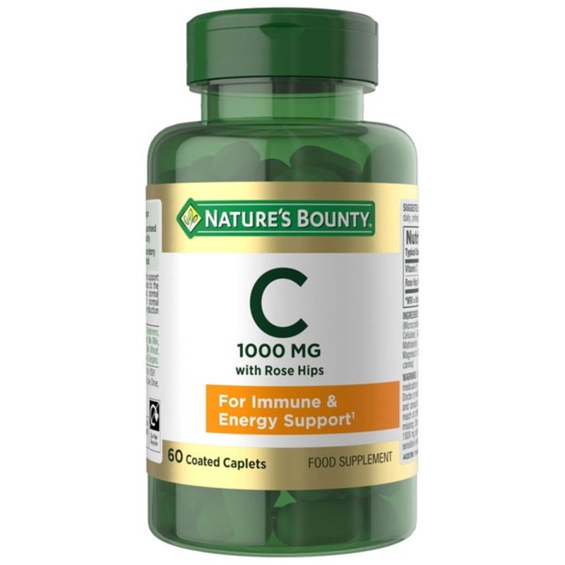 Nature’s Bounty Vitamins Vitamin C 1000mg with Rose Hips x 60