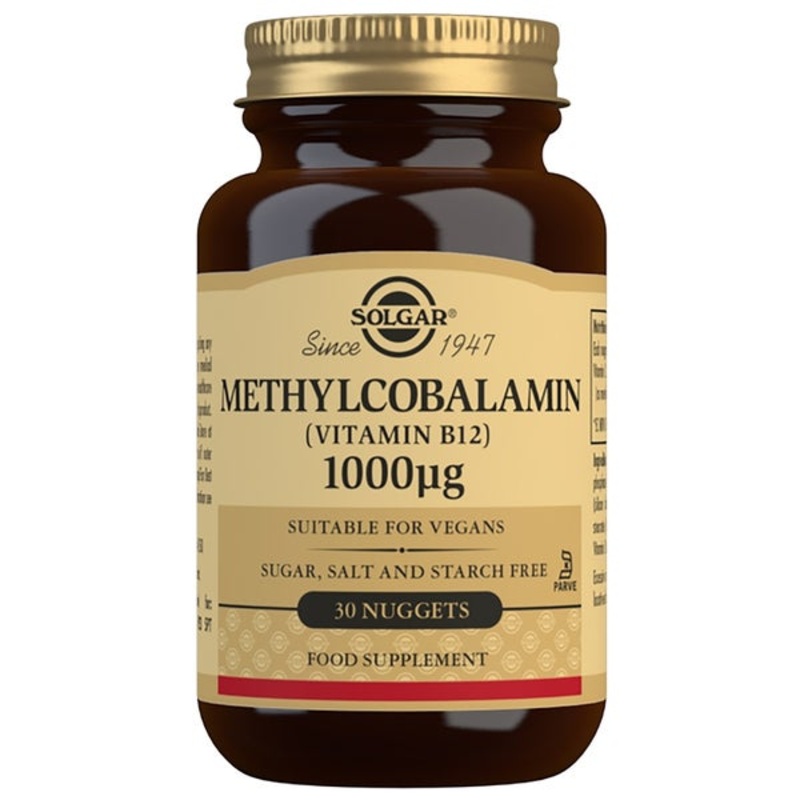 Solgar Vitamins Methylcobalamin (Vitamin B12) 1000 mcg Nuggets x 30